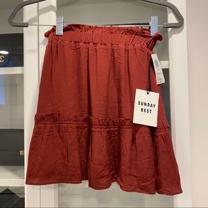 Flowy mini skirt, new with tags